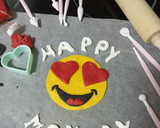 Foto del paso 5 de la receta: Bizcocho de emoticono alegre