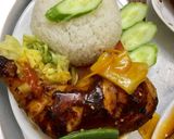 Hình bước làm 4 của món Cơm đùi gà sốt chua ngọt