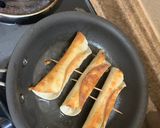 A picture of step 2 of Enchiladas Suizas.