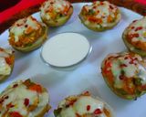 A picture of step 6 of Maxican stuffed potato jackets.