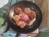 Minis hamburguesas de pollo y carne
