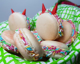 Foto del paso 24 de la receta: Macarons diablillos con relleno de crema de frambuesa!!!