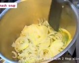 A picture of step 2 of Spinach Soup.