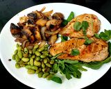 A picture of step 5 of All in One Pan Red Peppered Chicken, Mushrooms+ Onion😋.