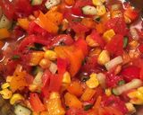 A picture of step 7 of Pico de gallo no onions.