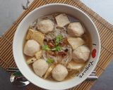 รูปขั้นตอนการทำที่ 7 ของ ก๋วยเตี๋ยวเส้นหมี่ลูกชิ้นเจ