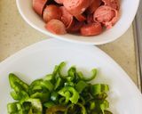 عکس مرحله 1 از دستور خوراک سوسیس🌭😋