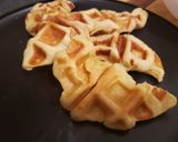 A picture of step 2 of Easy Croffles (crossaints in waffle iron).