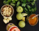 A picture of step 1 of Amla rice.