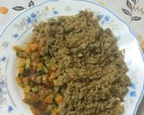 A picture of step 5 of Vegetable fried rice and vegetable stew.