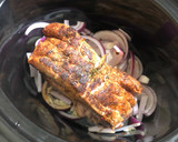 A picture of step 3 of Slow cooked pulled pork with sweet potato mash and healthy slaw.
