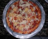 A picture of step 8 of Tuna Pizza# 4 week challenge.