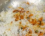 A picture of step 4 of Tricolour Pulao.
