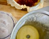 Foto del paso 4 de la receta Tarta de requeixo al limón con lemon crud y caramelo