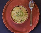 A picture of step 6 of Kancha Aam Pulao.