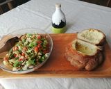 A picture of step 3 of Puglian Panzanella.