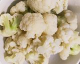 A picture of step 2 of Cauliflower with soya bean sauce.