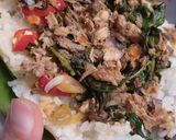 Foto langkah ke 6 dari resep Nasi Bakar Suwir Ikan Tonkol.