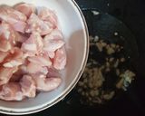 A picture of step 1 of Chicken Shashlik with Vegetable Fried Rice.