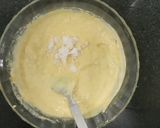 A picture of step 2 of Pizza dhokla.