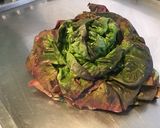 Une image de l'étape 1 de Salade de laitue rouge aux tomates,concombre et persil.