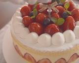 Christmas Strawberry and White Chocolate Mousse CakeRecipe video recipe step 24 photo