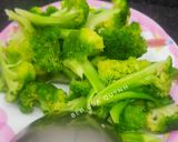 Hình bước làm 1 của món Súp lơ xanh xào thịt bò