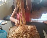 Foto del paso 3 de la receta: Tallarines caseros con salsa de tomate pomarola