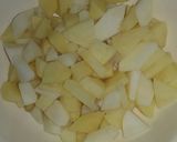 A picture of step 1 of Khatti meethi chana chaat.