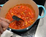 A picture of step 2 of Smokey tomato & halloumi bake.