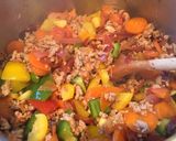A picture of step 5 of Turkey and chunky veg chilli.