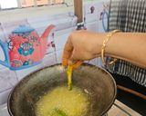 A picture of step 3 of Kurkuri bhindi.
