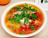 Hình bước làm 3 của món Bún cá ngừ hộp
