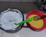 Foto langkah ke 8 dari resep Keto Cheesy Chiffon Cake Sugar & Gluten Free #Ketopad.