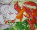 A picture of step 2 of Vegetable Rice.