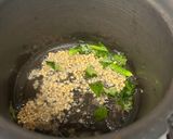 A picture of step 1 of Moringa leaves pulao.