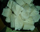 A picture of step 1 of Palak paneer.