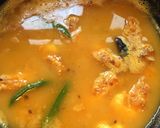 A picture of step 6 of Prawn Dal.