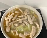 Hình bước làm 4 của món Dầu mè nấu canh thịt