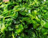A picture of step 2 of Methi Matar Malai Sabji.