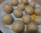 A picture of step 3 of Soji ke pitha.