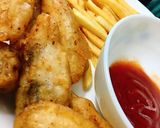 Hình bước làm 4 của món Fish and chips