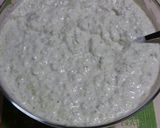 A picture of step 4 of Mom's Tzatziki with Mint and a Secret Ingredient 😉.