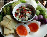 รูปขั้นตอนการทำที่ 5 ของ น้ำพริกขยำปลาทูและไข่เป็ดต้ม 7นาที