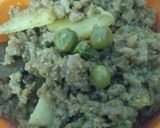 A picture of step 5 of Mutton Keema.