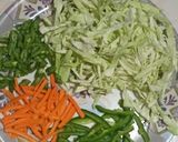 A picture of step 3 of Veg noodles.