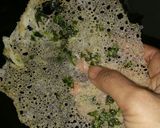 A picture of step 6 of Rice Chilla.
