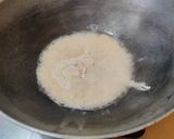 A picture of step 4 of Moong Dal Halwa.