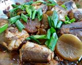 A picture of step 6 of Braised whiting fish.