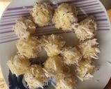 A picture of step 2 of Coconut ladoo.